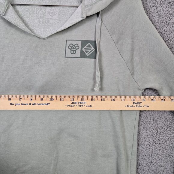 Bissell Brothers Brewing Pullover Hoodie Sweatshirt Wmns Small Green Drawstring - Picture 6 of 8